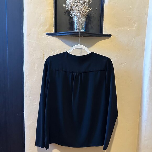 Cooper & Ella Black Livia Wrap Top, Small, Black - Picture 8 of 8